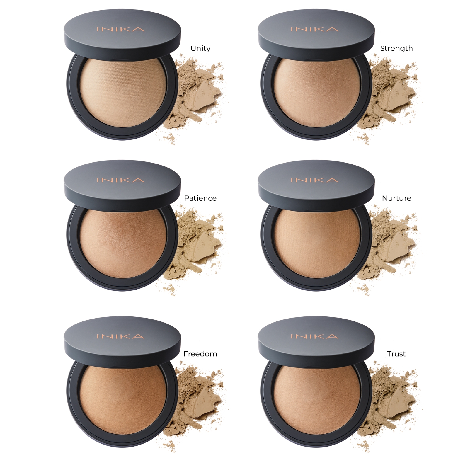 INIKA ORGANIC KOMPAKTINĖ MINERALINĖ PUDRA - Nurture, 8 g - Image 3