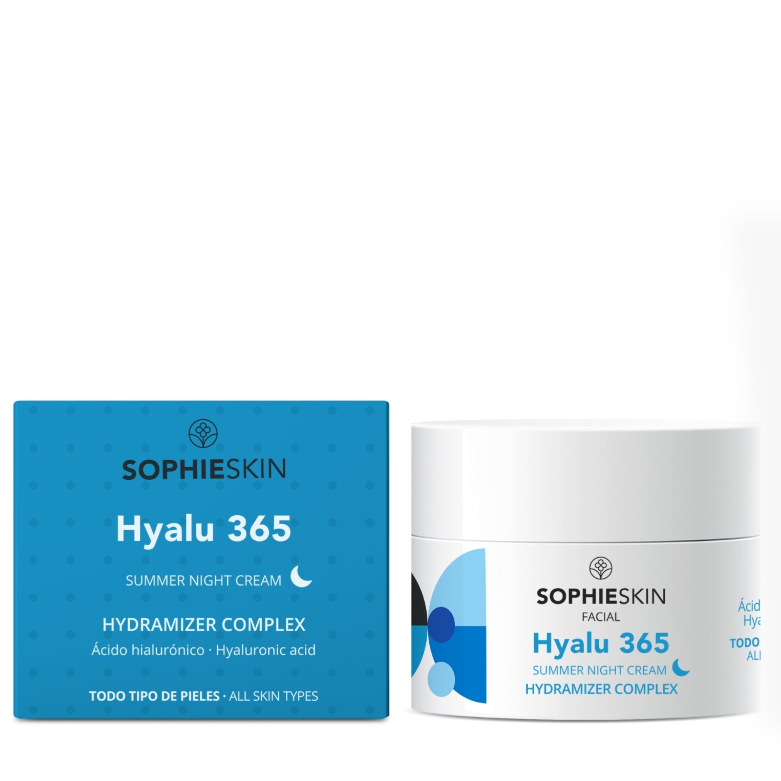 SOPHIE SKIN HYALU 365 DRĖKINAMASIS NAKTINIS VEIDO KREMAS, 50 ML
